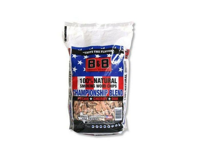 BB Natural Championship Blend Smoking Chips， 180 cu. in. Bag - C00199-T