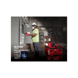 MW M18 18-Volt Lithium-Ion Cordless PACKOUT 3000 Lumens LED Light with Built-In Charger 2357-20