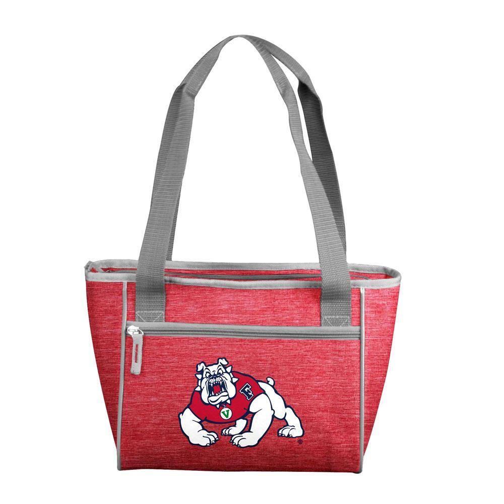 logobrands Fresno State Crosshatch 16 Can Cooler Tote 140-83-CR1