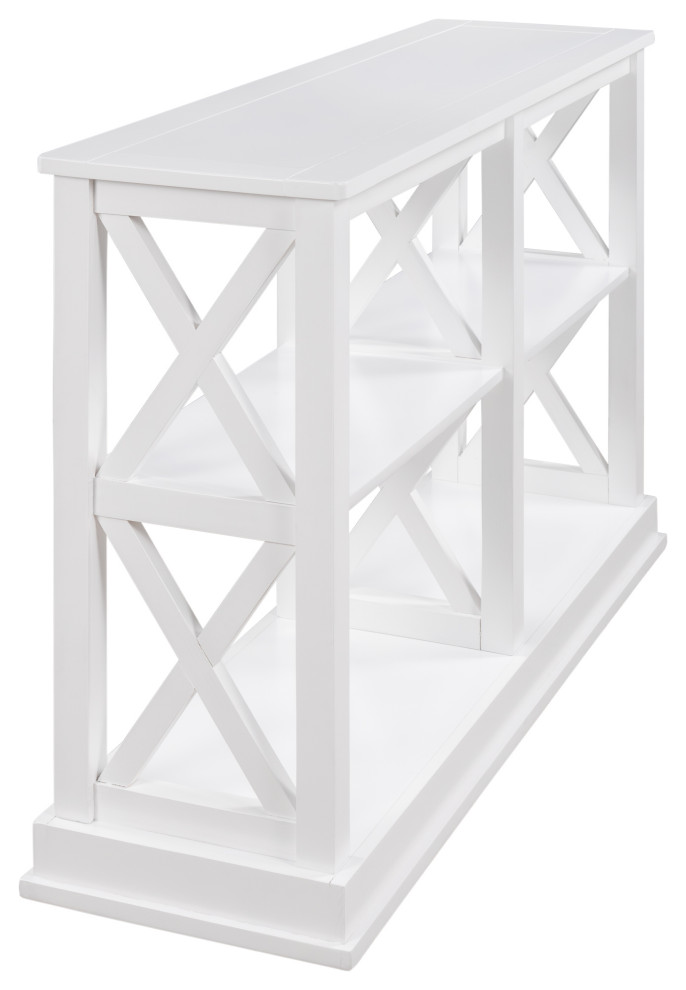 IC4017 Carlie Console Table  White   Transitional   Console Tables   by IDEAZ International  LLC  Houzz