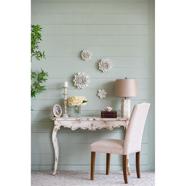 Weathered Off-White Console Table