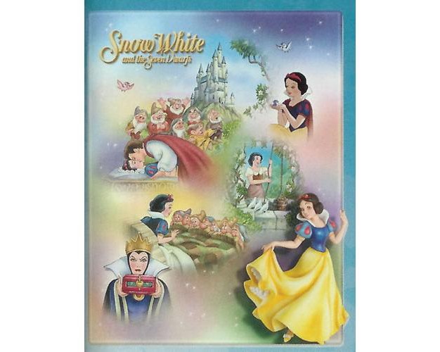 Blue And Vibrantly Colored Snow White Disney Wall Plaque