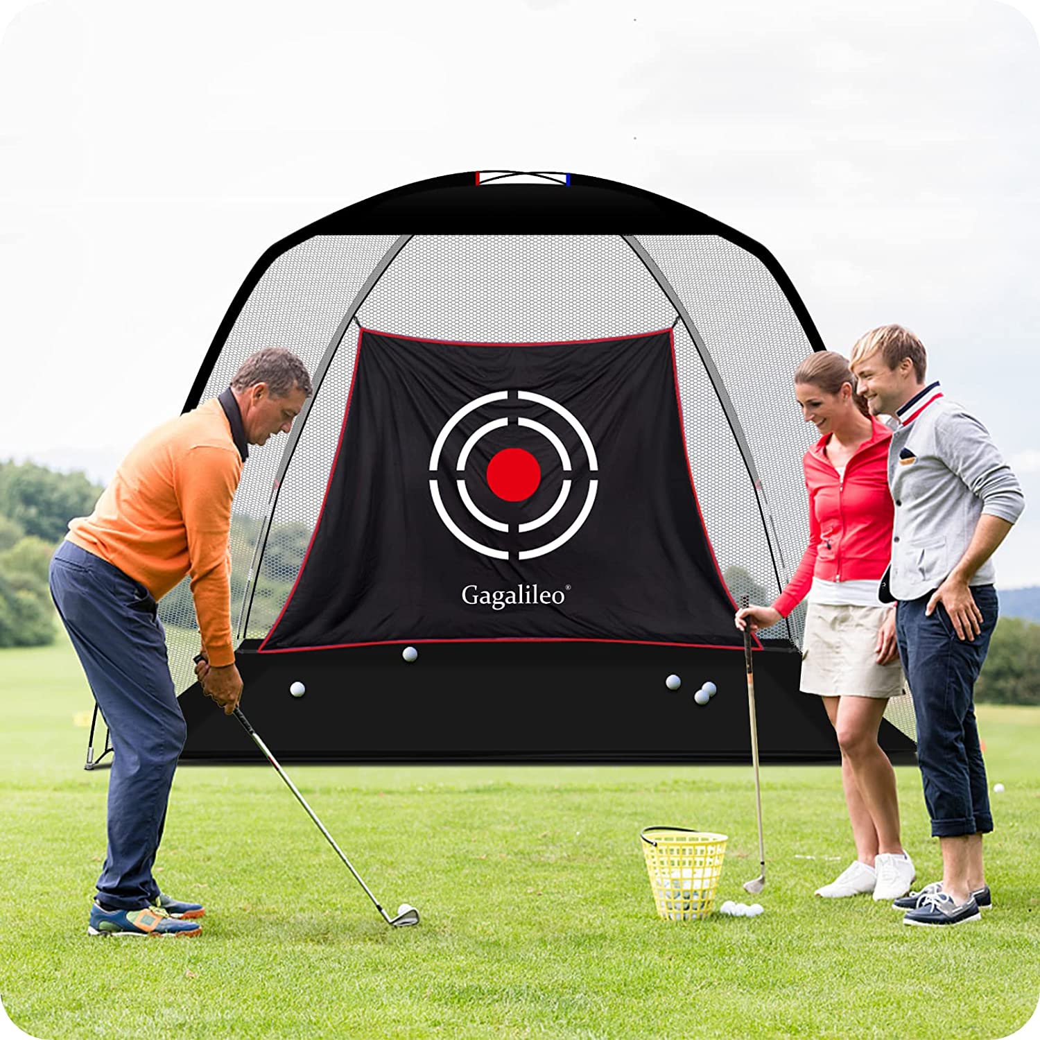 GALILEO Golf Net Golf Hitting Nets Training Aids Practice Nets for Backyard Driving Range Chipping with Target Carry Bag for Indoor Outdoor Sports