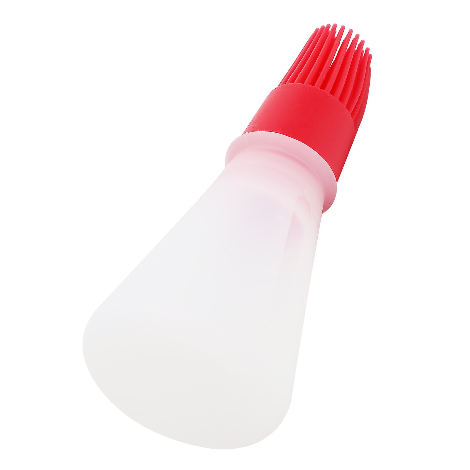 Silicone Oil Brush With Oil Bottle High Temperature Resistant Brush Oil Control Brush For Kitchenred