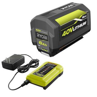 RYOBI 40V Brushless 20 in. Cordless Battery Walk Behind Push Lawn Mower with 6.0 Ah Battery and Charger RY401110