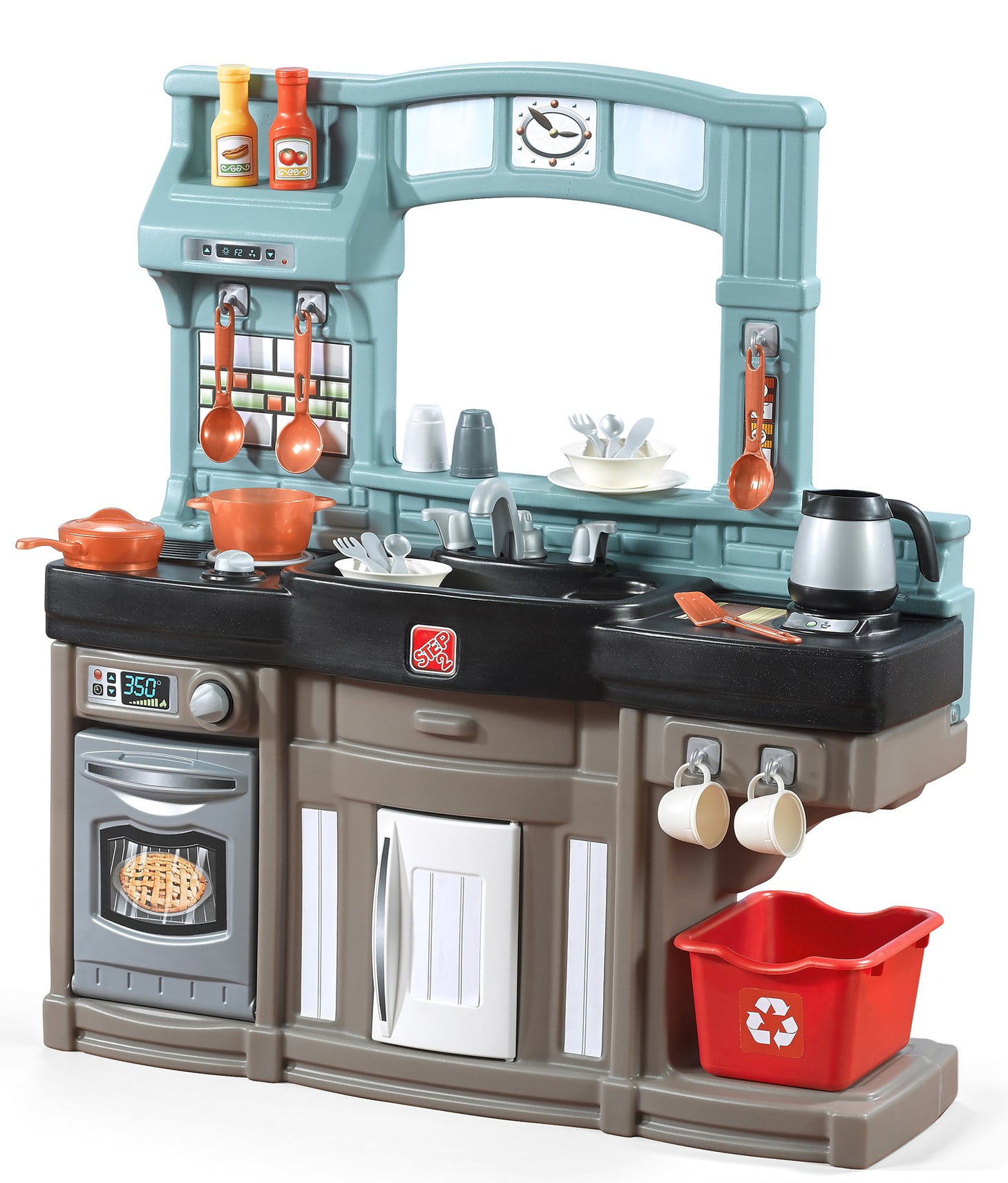 Step2 Pretend Play Kids Best Chef's Toy Cooking Kitchen Set with Accessories