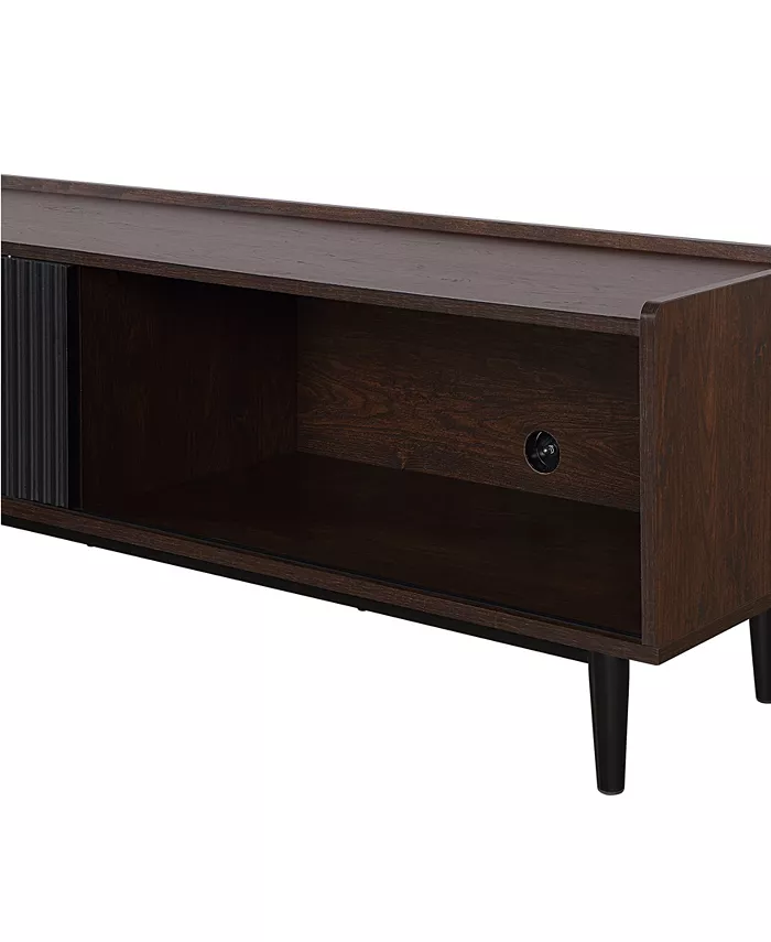 Manhattan Comfort Duane 59.25 Medium Density Fibreboard Ribbed TV Stand