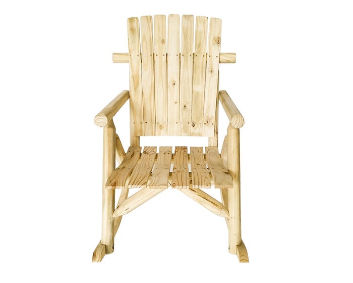 Maple Ridge Natural Log Rocker - 89-619-0204