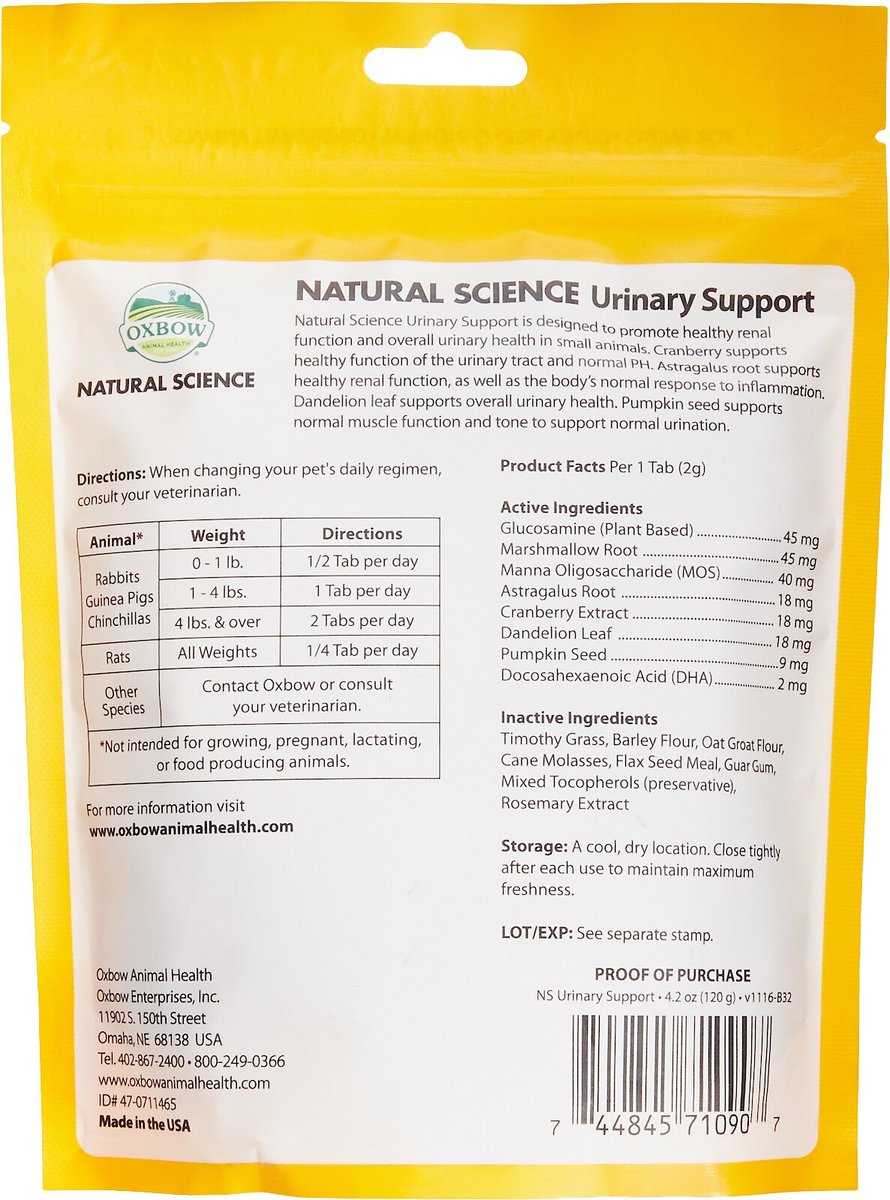 Oxbow Natural Science Urinary Support Small Animal Supplement