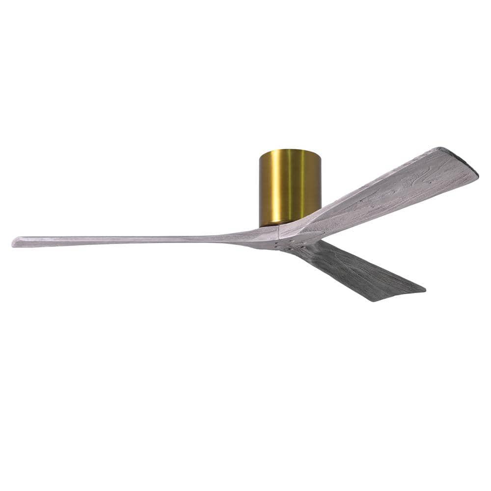 Atlas Irene 60 in IndoorOutdoor Brushed Brass Ceiling Fan with Remote Control and Wall Control