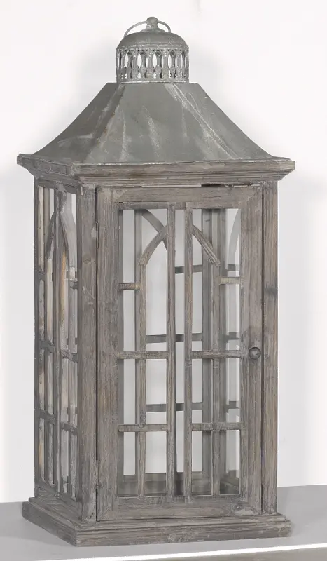 29 Inch Wooden Palladium Window Estate Lantern