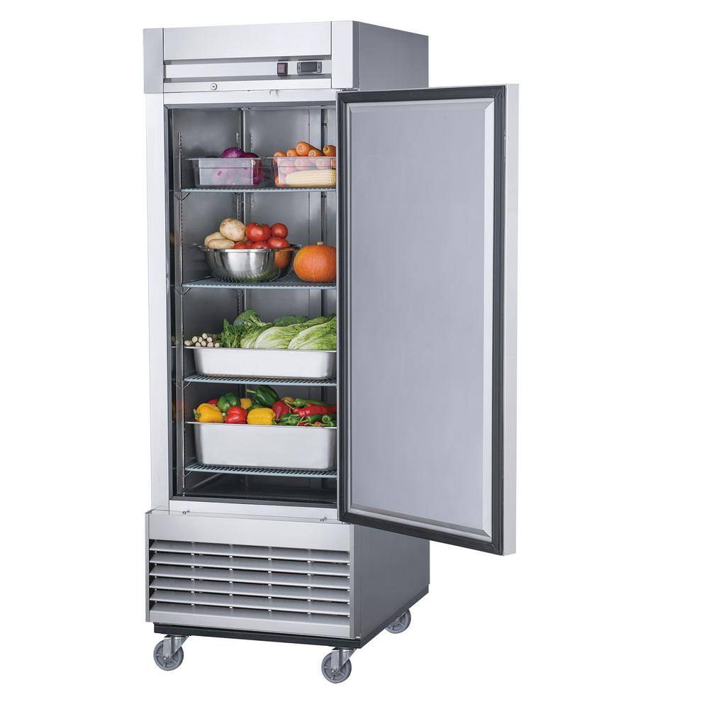 Elite Kitchen Supply 17.7 cu. ft. Commercial Upright Reach-in Refrigerator in Stainless Steel EKS-E30R