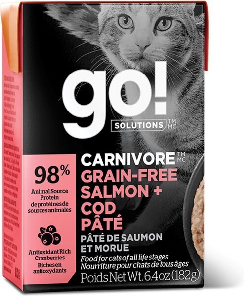 Go! CARNIVORE Grain-Free Salmon + Cod Pate Cat Food