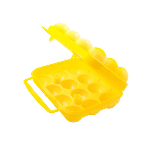 Coghlan's Egg Holder 12 Count Container for Safely Transporting and Storing Eggs Yellow Polypropylene