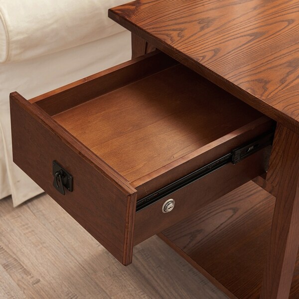 Leick Home Mission End Table with Drawer