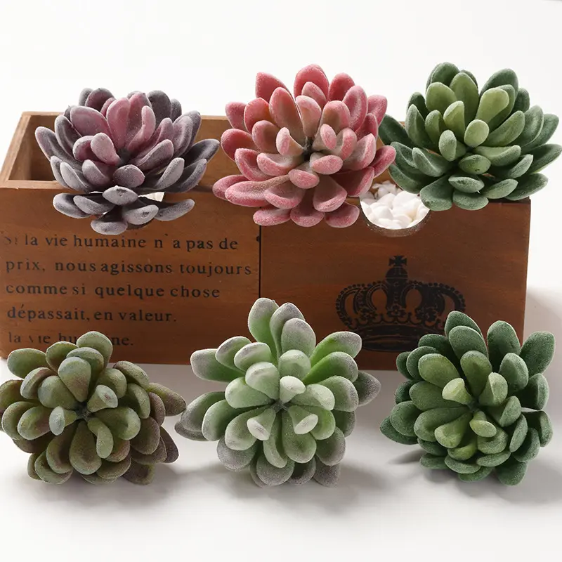 Wholesale Artificial Succulent Plants Simulation Flower Grass Garden Home Landscape Decor Plastic Pvc Outdoor Deck Supplies