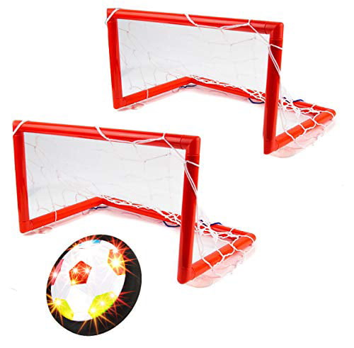 Toysery Hover Mini soccer goal set - kids soccer set - Comes with 2 Goals with Net - kids soccer goal games – soccer ball set with two goals