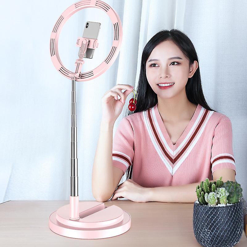 10 Inch Led Ring Light Lamp Selfie Camera Phone Studio Round Stand Telescopic Video Dimmable New