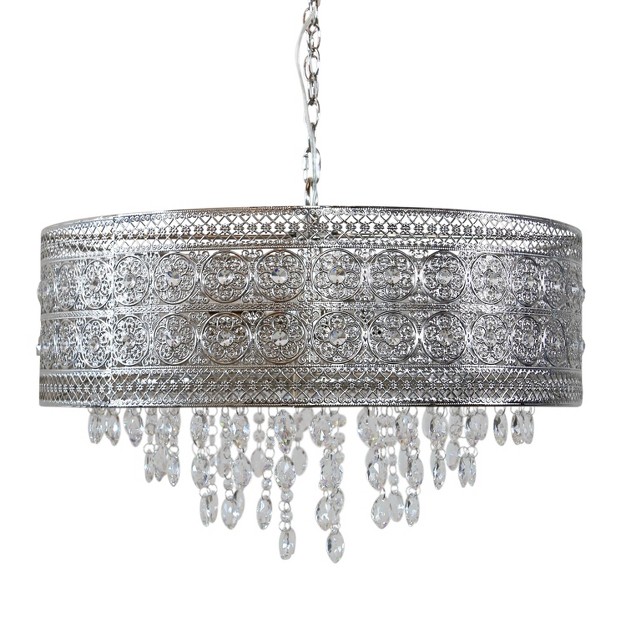 Brielle Crystal Chandelier Polished Nickel River Of Goods