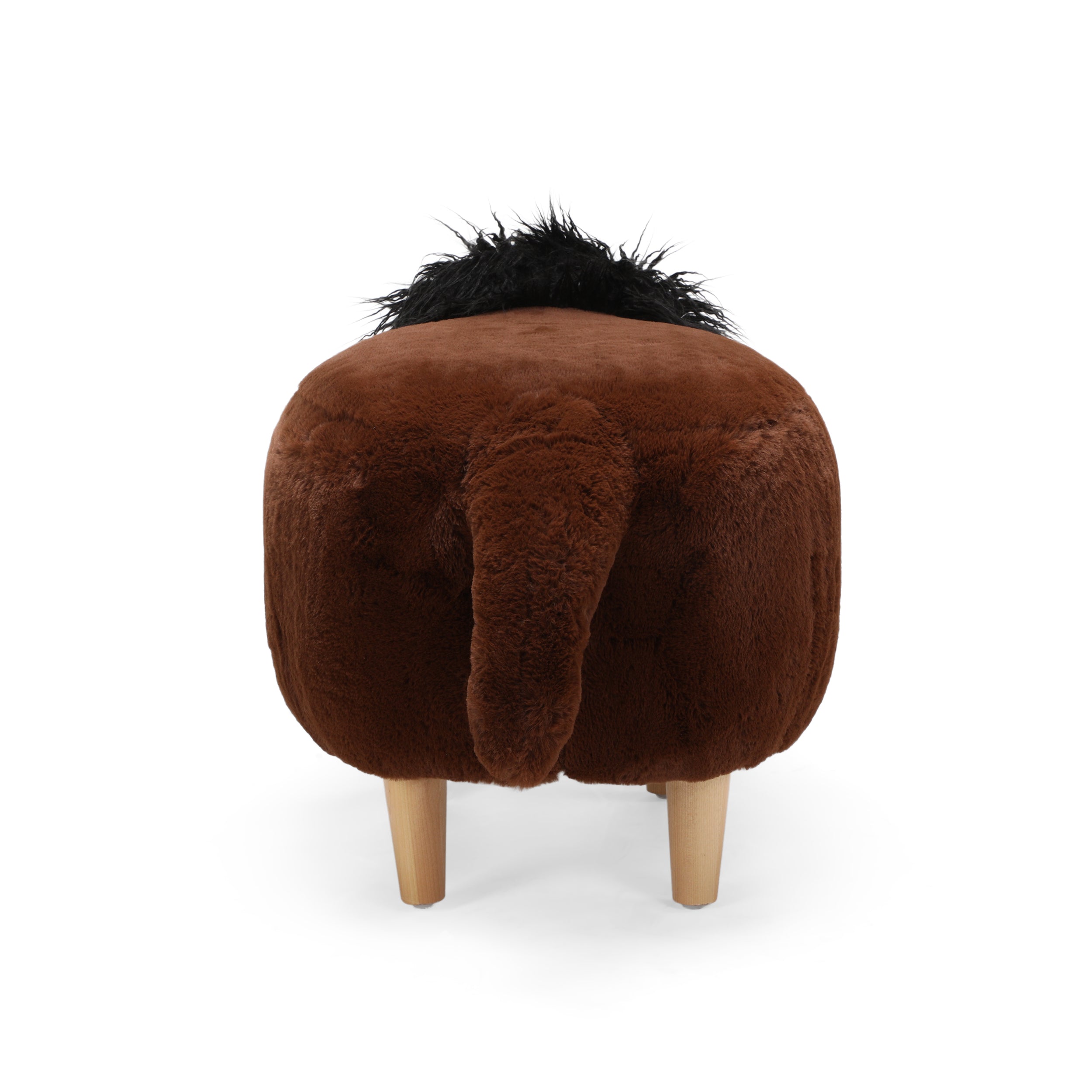 Baylor Fabric Woolly Mammoth Ottoman