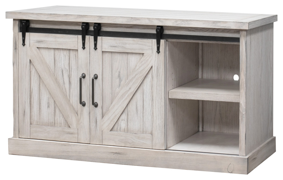 Avondale 60 quotTV Console Barn Door   Farmhouse   Entertainment Centers And Tv Stands   by Martin Furniture  Houzz