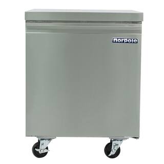 Norpole 6 cu. ft. Commercial Under Counter Upright Freezer in Stainless Steel NP1F-27UC