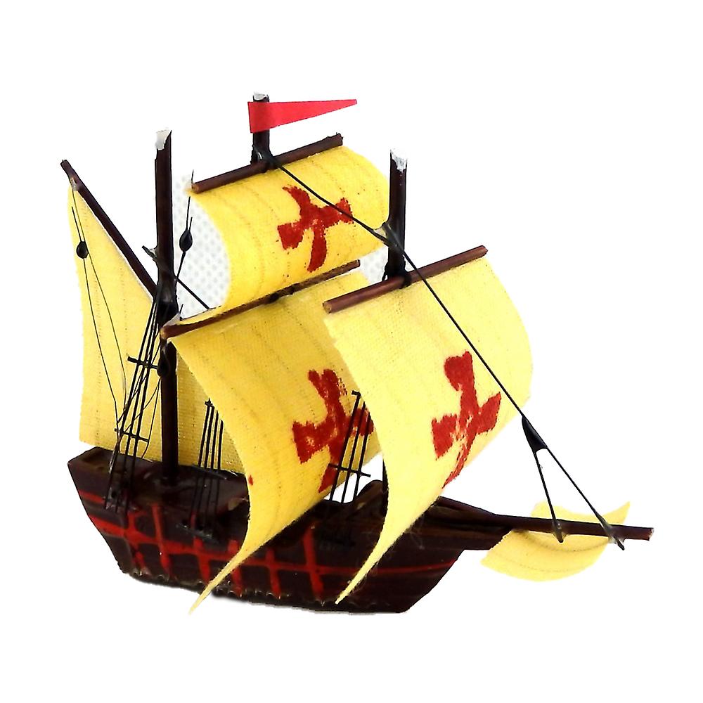 Dolls House Spanish Armada Sail Ship Galleon Miniature Boat Ornament Accessory