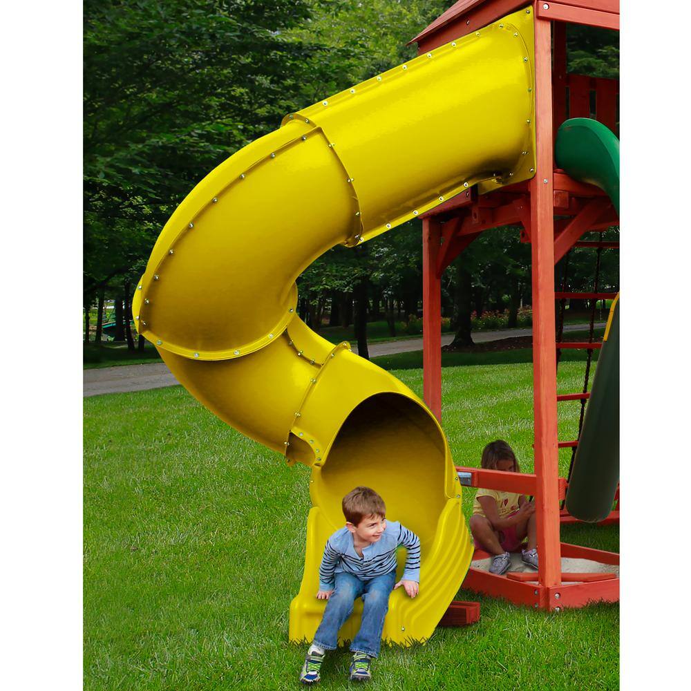 Swing-N-Slide Playsets Yellow Turbo Tube Slide NE 4405