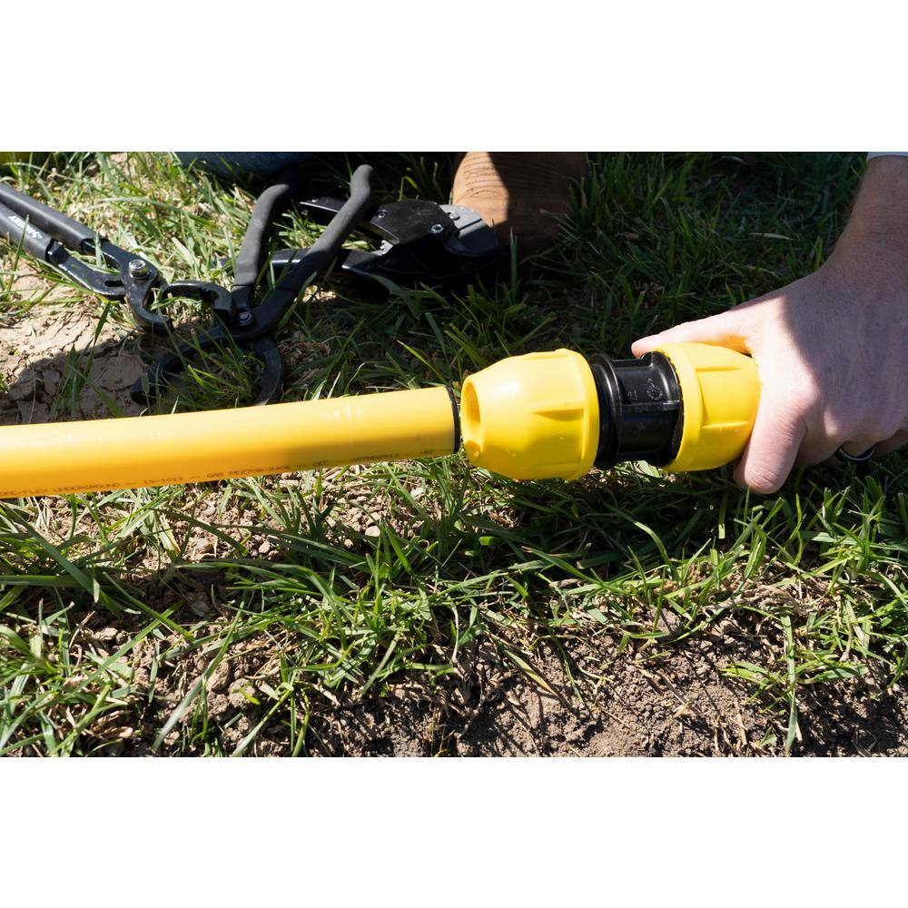 HOME-FLEX 12 in. IPS x 250 ft. DR 9.3 Underground Yellow Polyethylene Gas Pipe 19-0593250