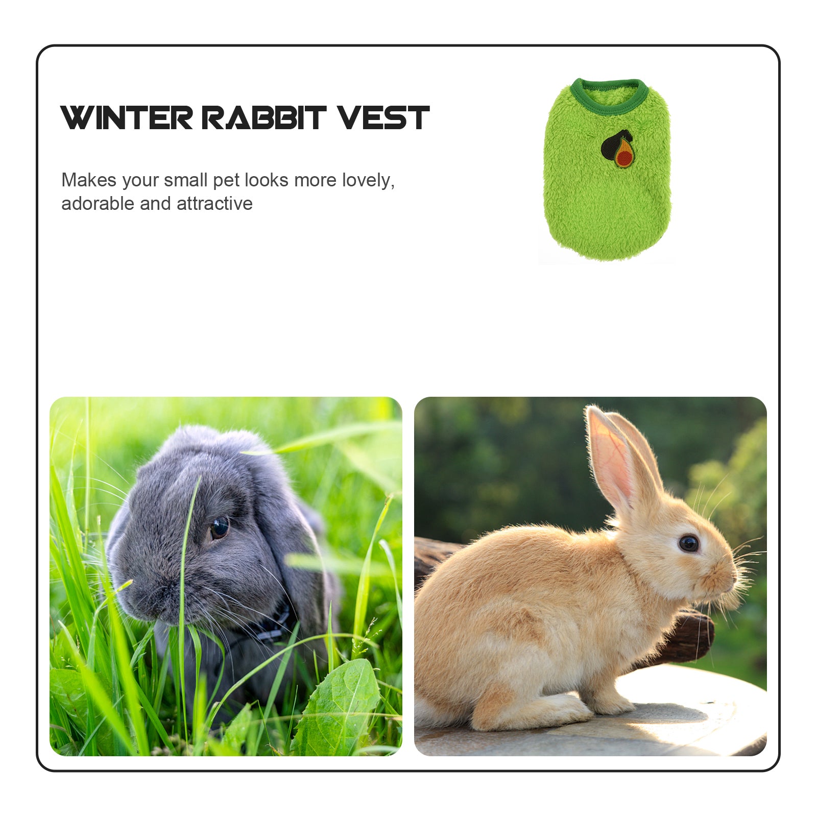 Clothes Pet Winter Rabbit Bunny Warm Dog Costume Puppy Apparel Cat Vest Outfits Sweater Coat Guinea Pig Outfit Hamster