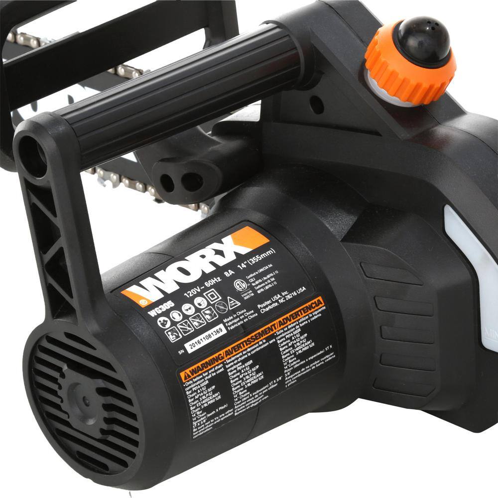 Worx 14 in. 8 Amp Electric Chainsaw WG305