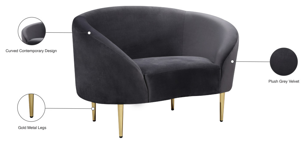 Ritz Camel Velvet Chair   Midcentury   Armchairs And Accent Chairs   by Meridian Furniture  Houzz