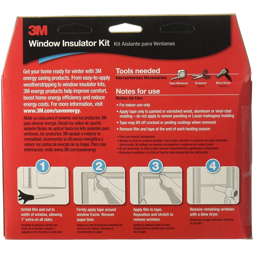 3M Indoor Clear Window Insulator Kit ;