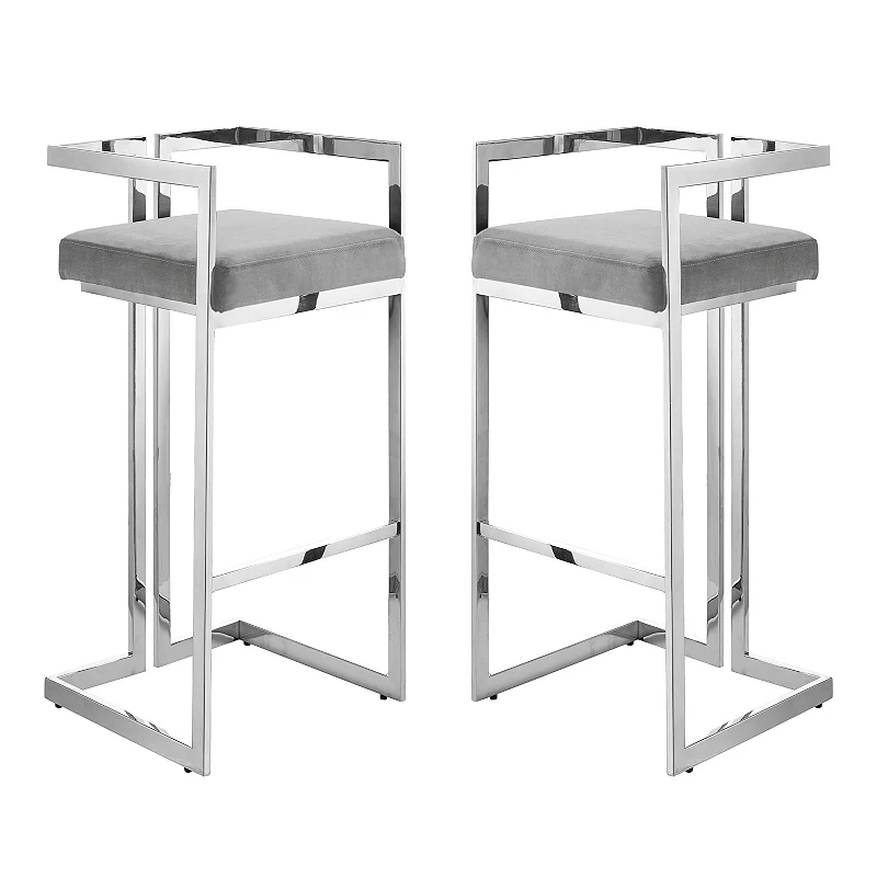 Anjali Bar Stool/Counter Stool Geometric Frame (Set of 2)