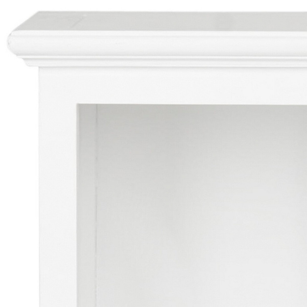 Bingham Bookcase White   Transitional   Bookcases   by Peachtree Fine Furniture  Houzz