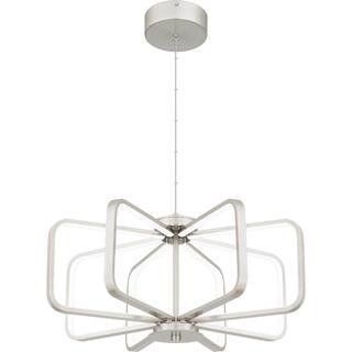 Hampton Bay Birmingham 35-Watt Brushed Nickel Integrated LED Pendant HD7995A2