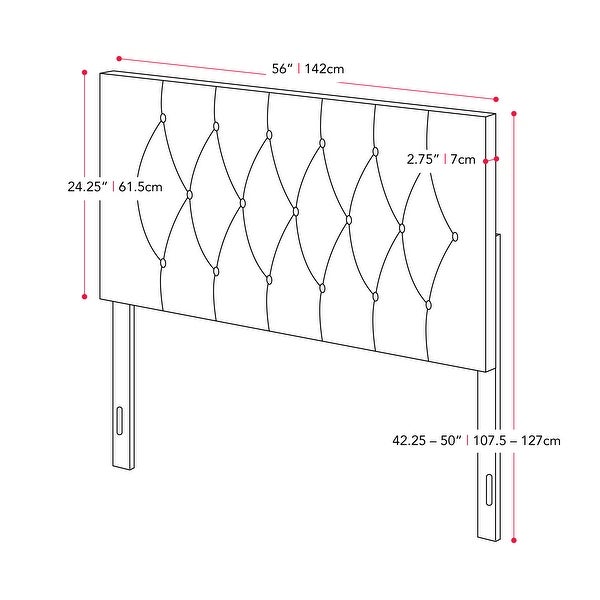 CorLiving Catalina Full/Double Velvet Headboard - - 36786377