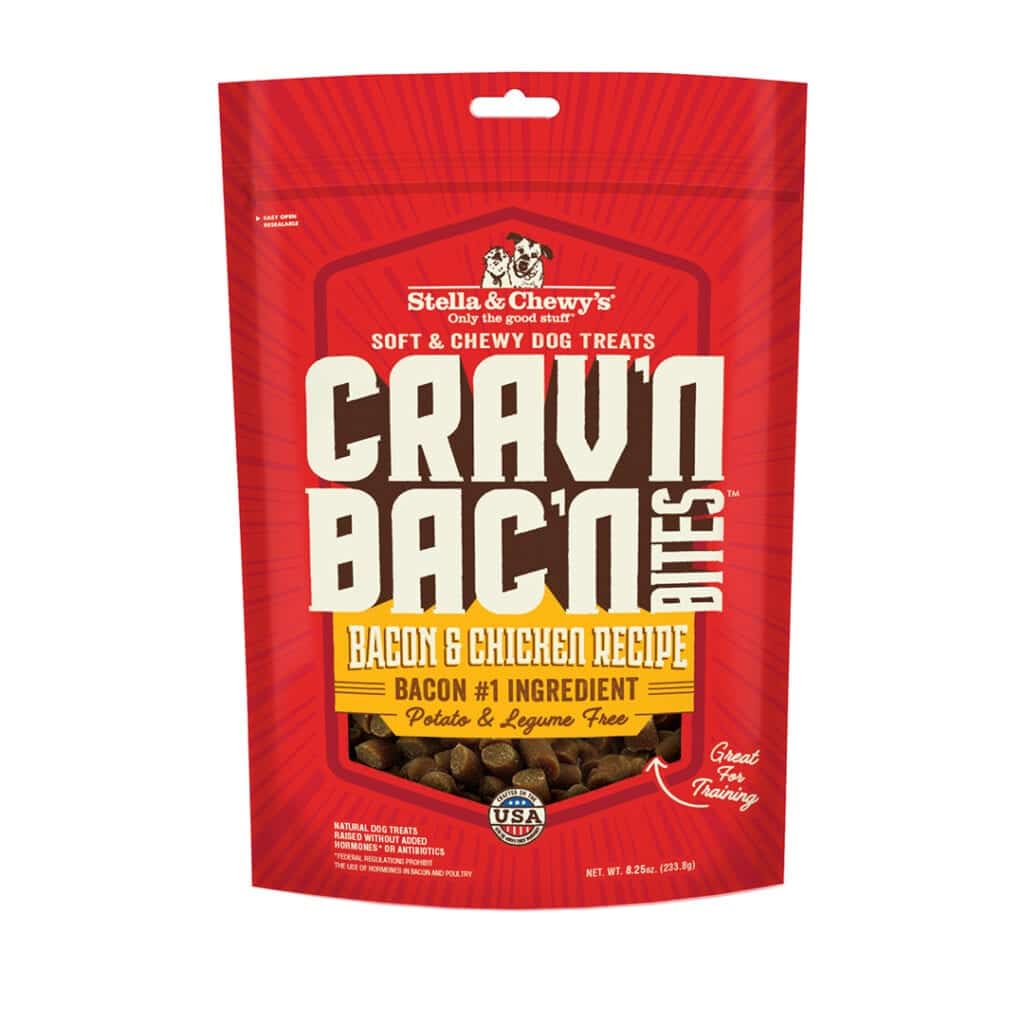 Stella  Chewys Cravn Bacn Bites Bacon  Chicken Dog Treats