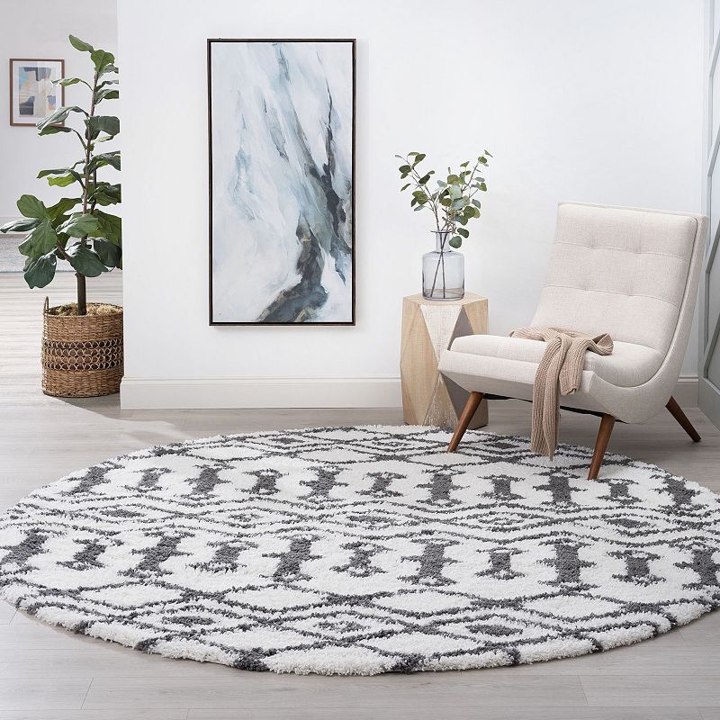 KHL Rugs Tania Contemporary Geometric Shag Area Rug