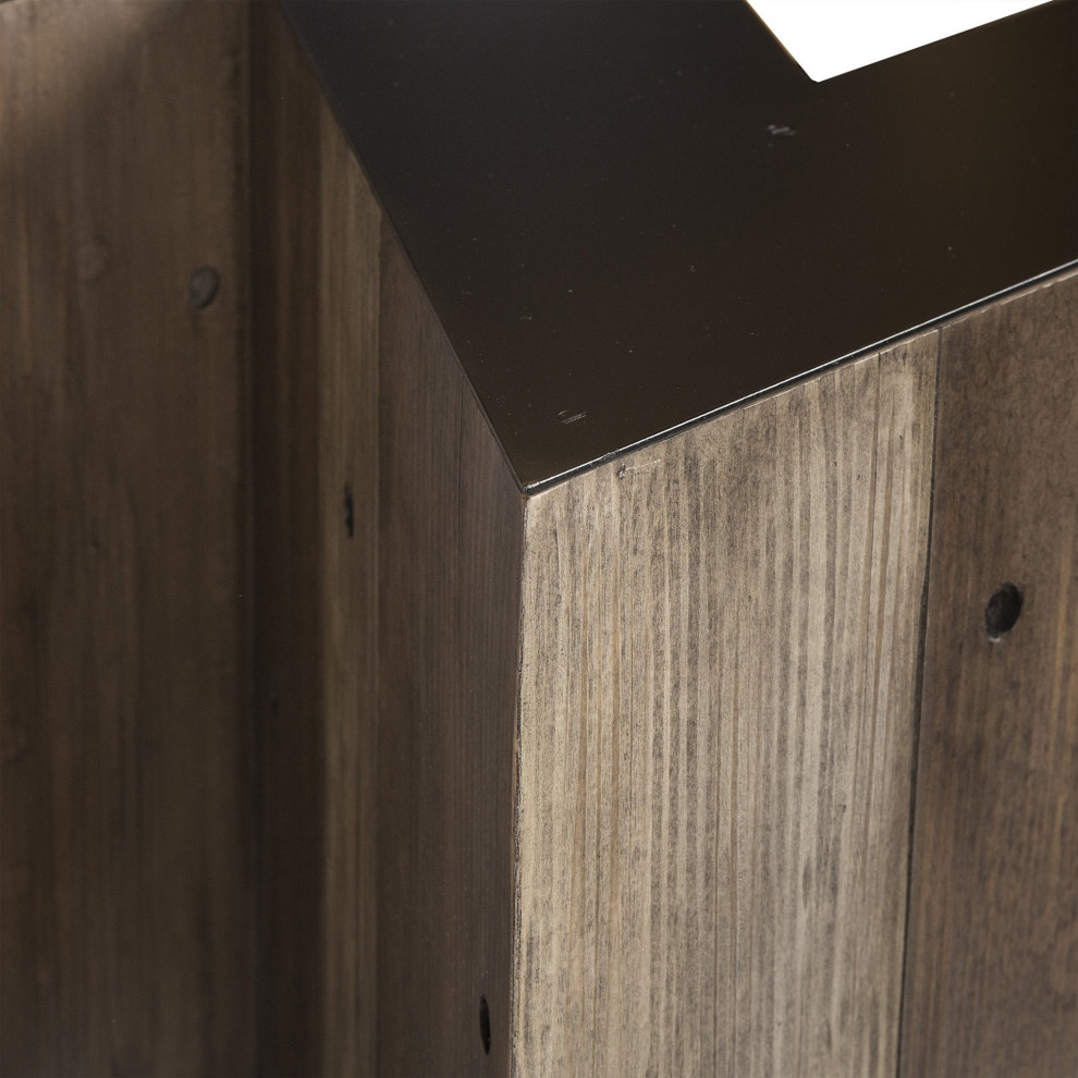 Z Letter Side table   Industrial   Side Tables And End Tables   by Peachtree Fine Furniture  Houzz