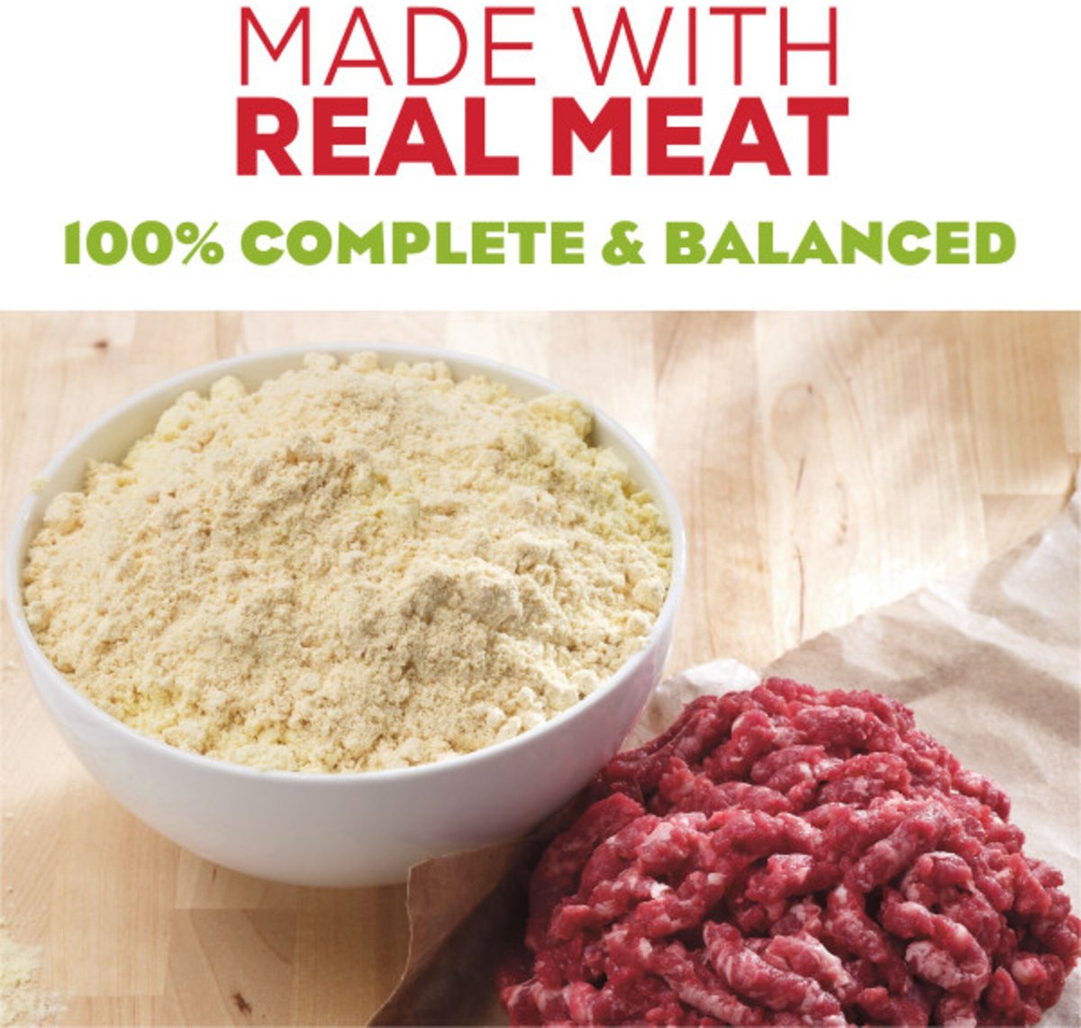 Moist and Meaty Chopped Burger Dry Dog Food