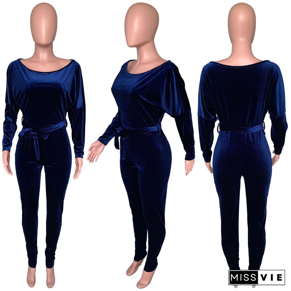 Lovers Touch Velvet Jumpsuit