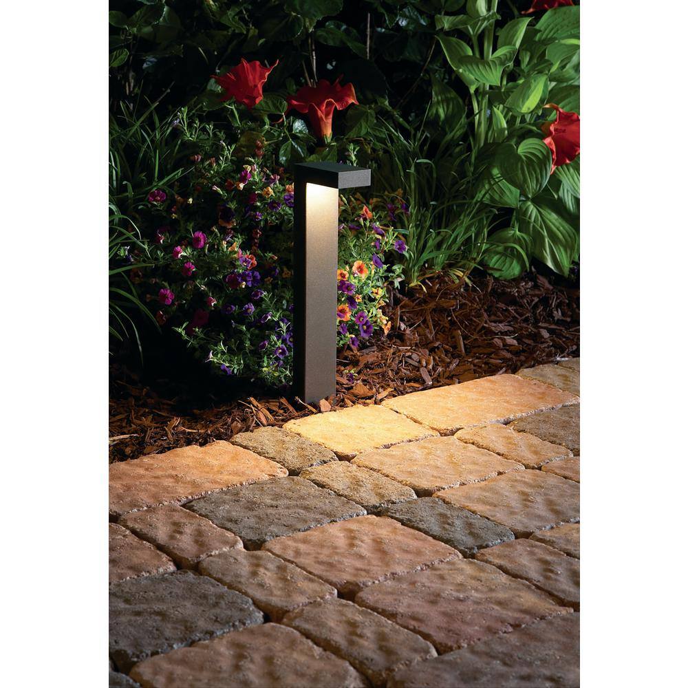 Hampton Bay Jemison 3-Watt Black Outdoor Integrated LED Landscape Path Light JAO1501L-2