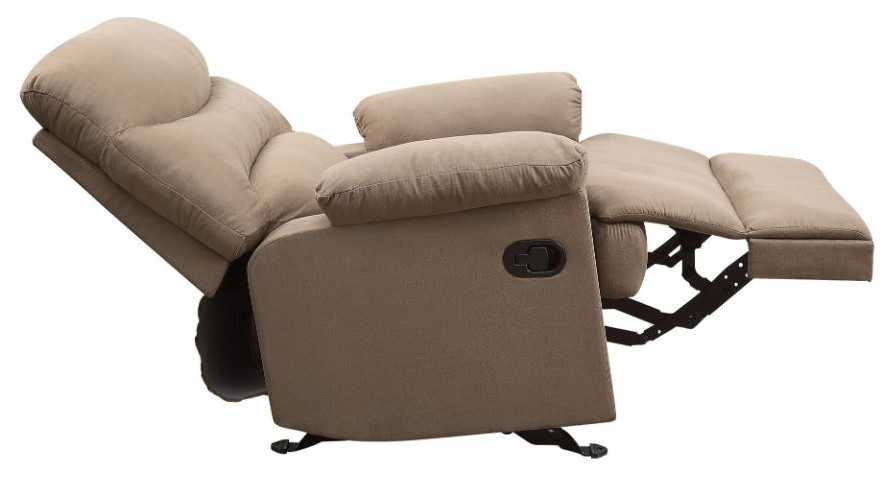 Acme Arcadia Glider Recliner Light Brown MFB   Transitional   Recliner Chairs   by AMOC  Houzz