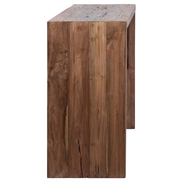 Camila 54-inch Rectangular Reclaimed Teak Waterfall Console Table