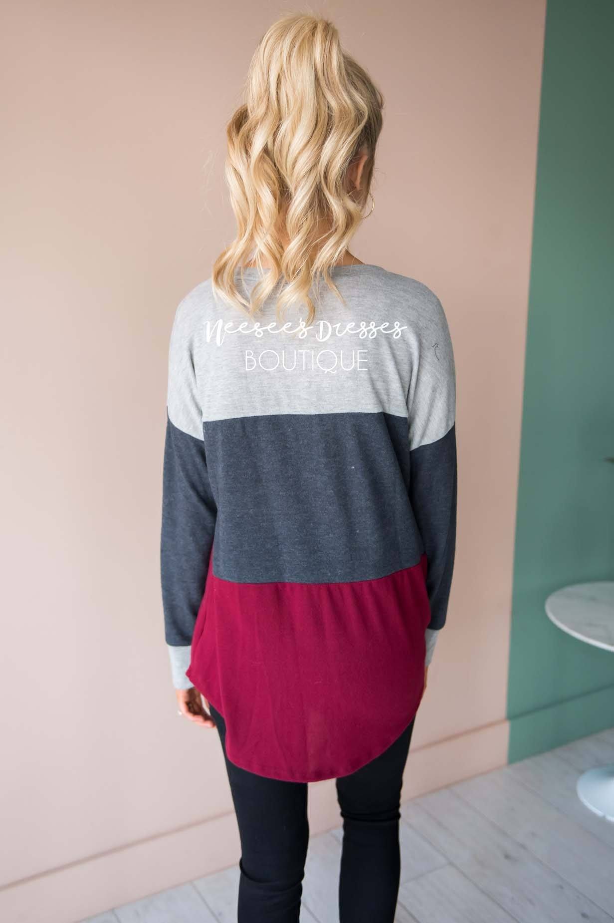 Darling Be Mine Color Block Sweater