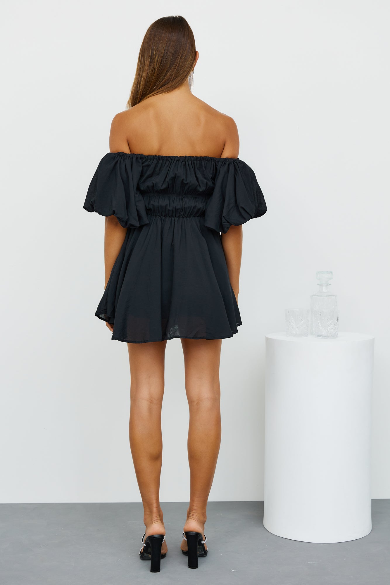 Be Your Baby Doll Dress Black