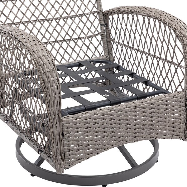 3pcs Outdoor Furniture Modern Wicker set - Overstock - 37248247