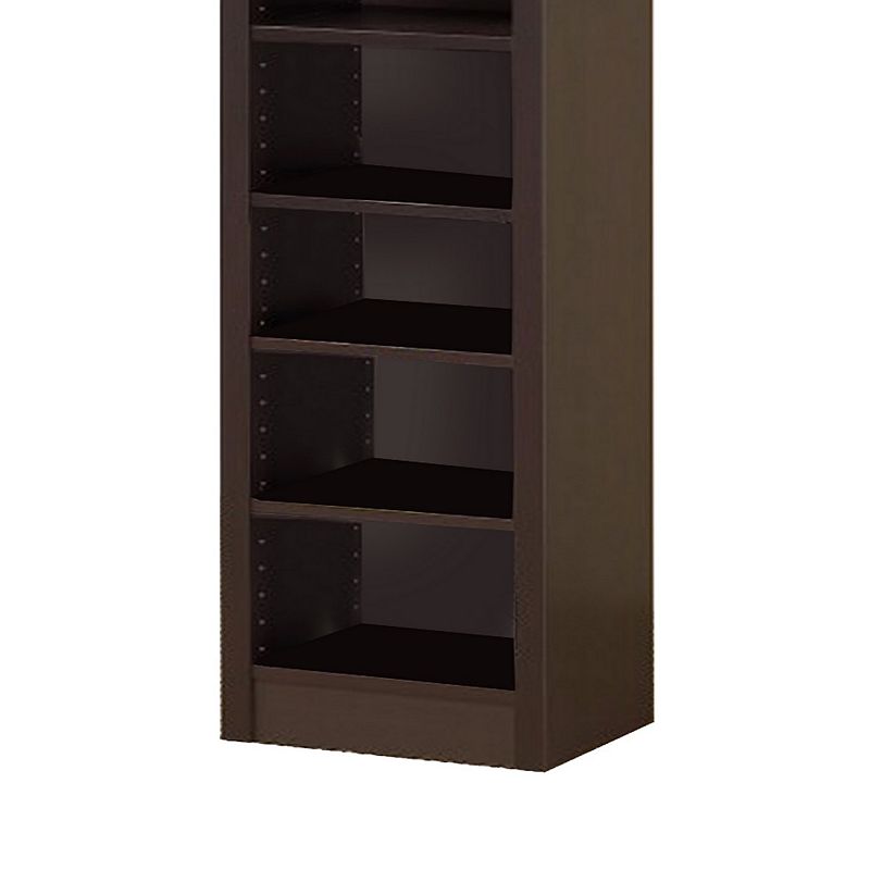 Glimmering Brown Narrow Wooden bookcase