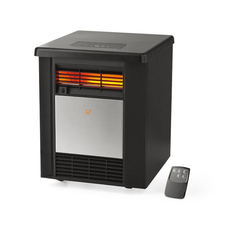 Mainstays 1500W Electric Infrared Cabinet Heater，Indoor，Black， DF1911